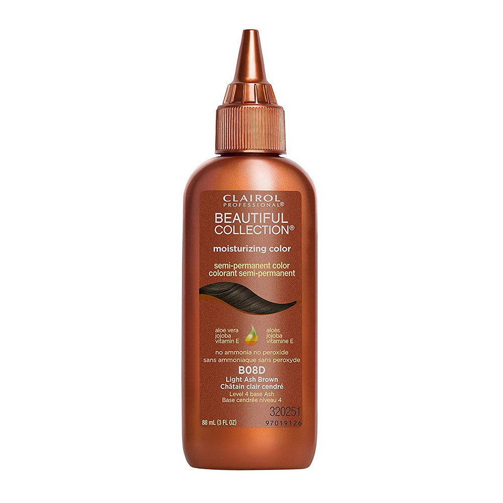 Clairol Beautiful Collection B08D Light Ash Brown Semi-Permanent Hair Color, 3 Oz